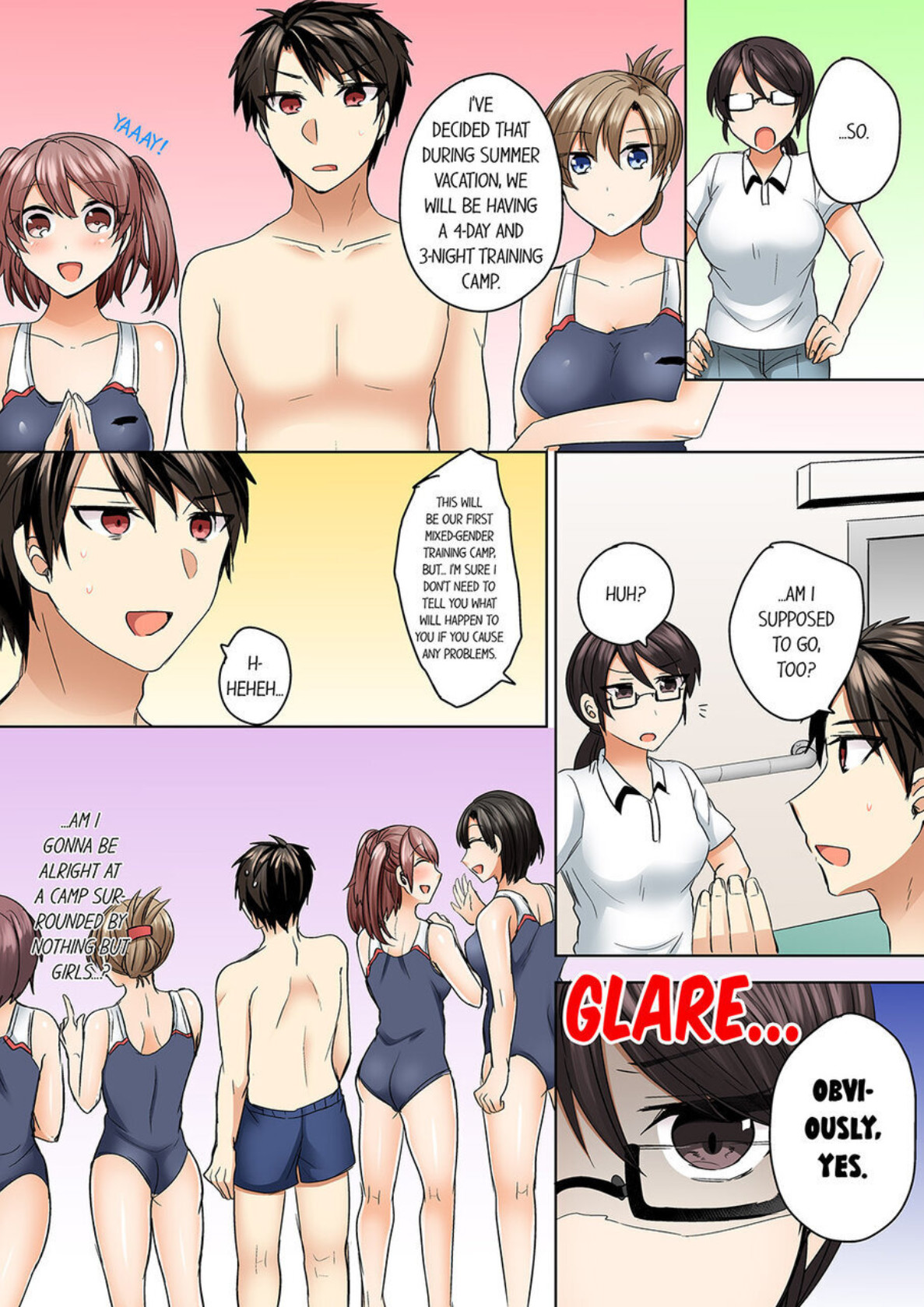 Hentai Manga Comic-My Swimsuit Slipped... And it went in!? A Mixed Synchronized Swimming Club with More Than Just Nip Slips in Store! ~ 1-Read-88